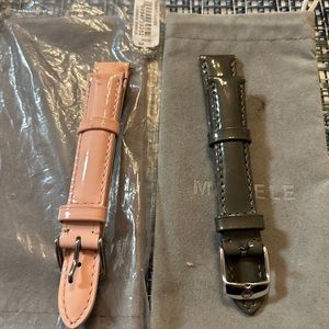 Michele 16mm Leather Watch Bands